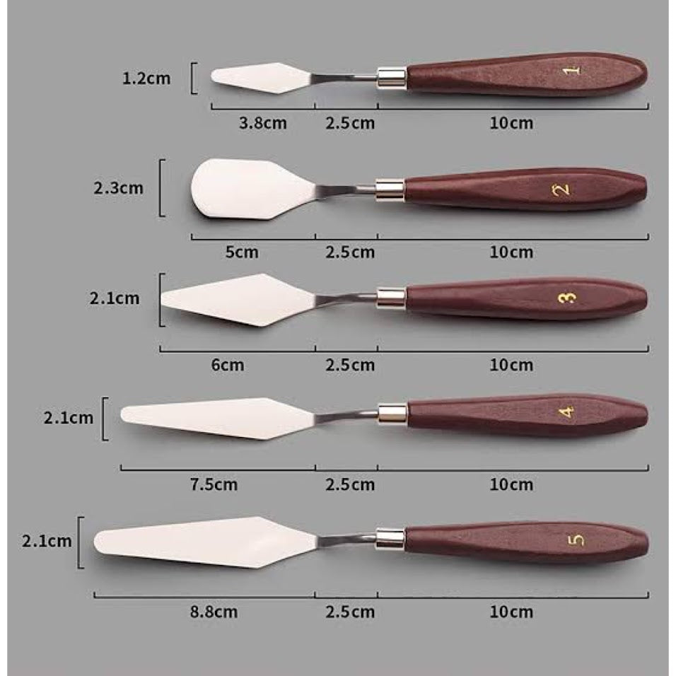 Palate Knife Set 5in1