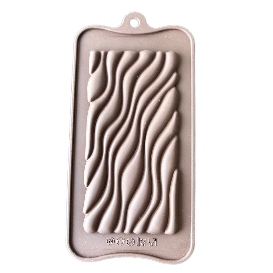 Wave Design Silicon Chocolate Bar Mould