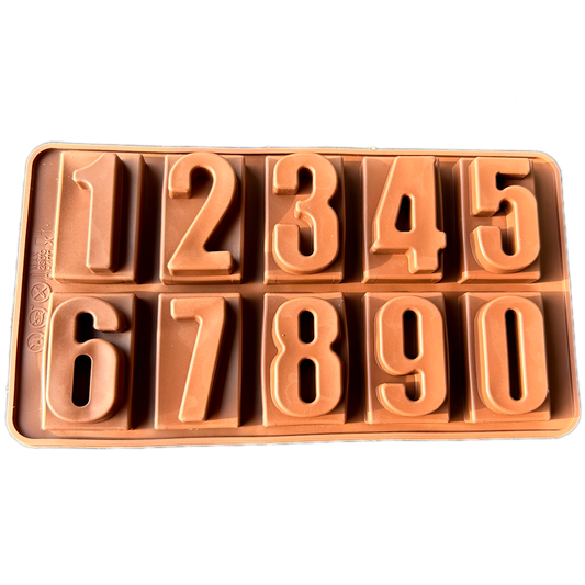 Big Numbers Silicon Chocolate Mould