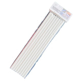 8Pcs Plastic White Dowel Rods For Tiered Cake Construction, 30CM*1CM