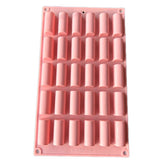 30 Cavity Log Mould Swiss Roll Shape Silicon Muffin Mould