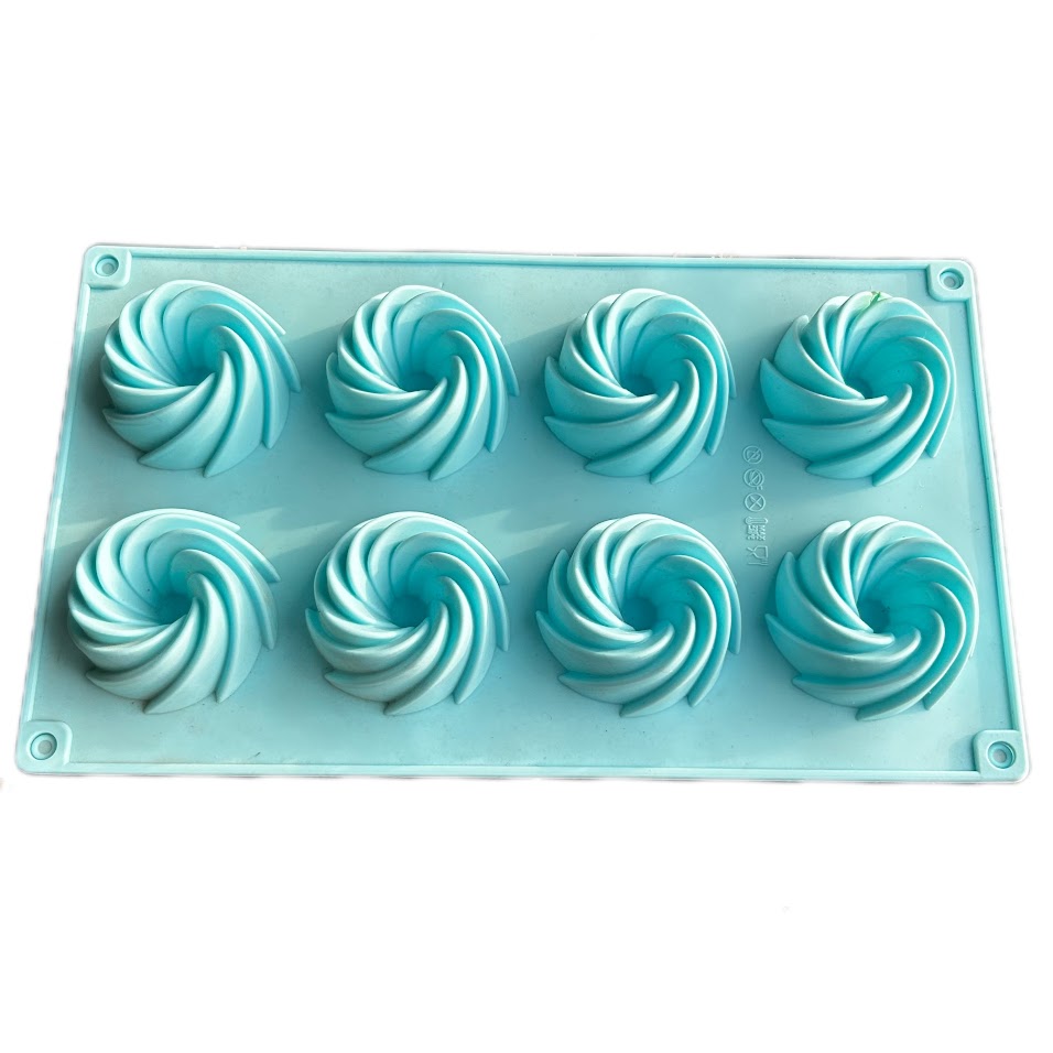 6 Cavity Frill Donut Shape Silicon Muffin Mould Silicon Cupcake Mould