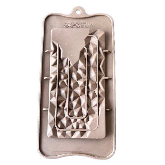 1 Cavity Crystal Bar Shape Silicone Chocolate Mold