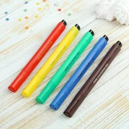 Food Writer Cake Decorating Markers Pens, Set Of 5