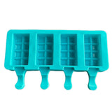 4 Cavity White Classic Silicone Chunky Bar Cakesicle Mould