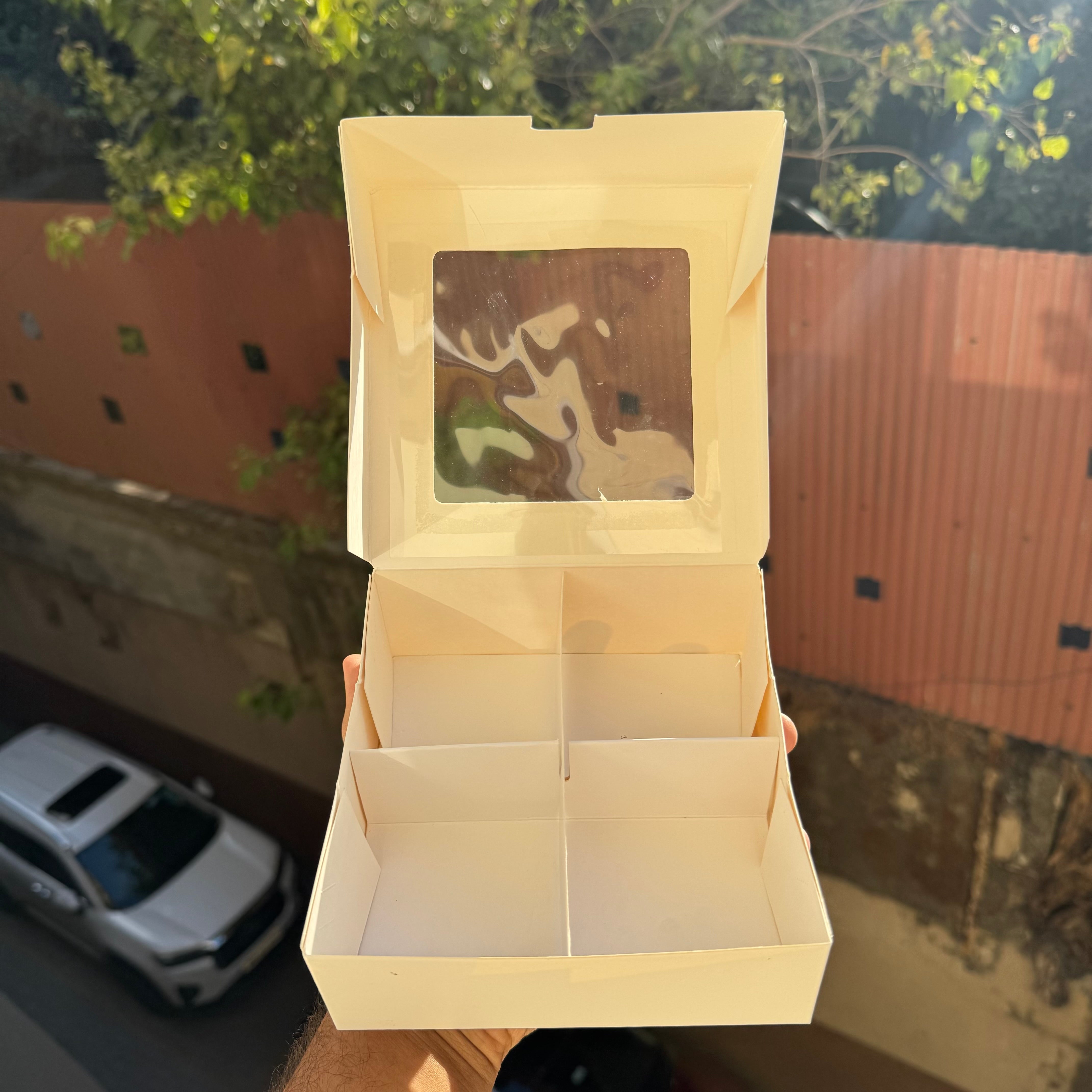 Pre Made 4 Brownie Partition Box (10pc) - Arife.Aesthetics