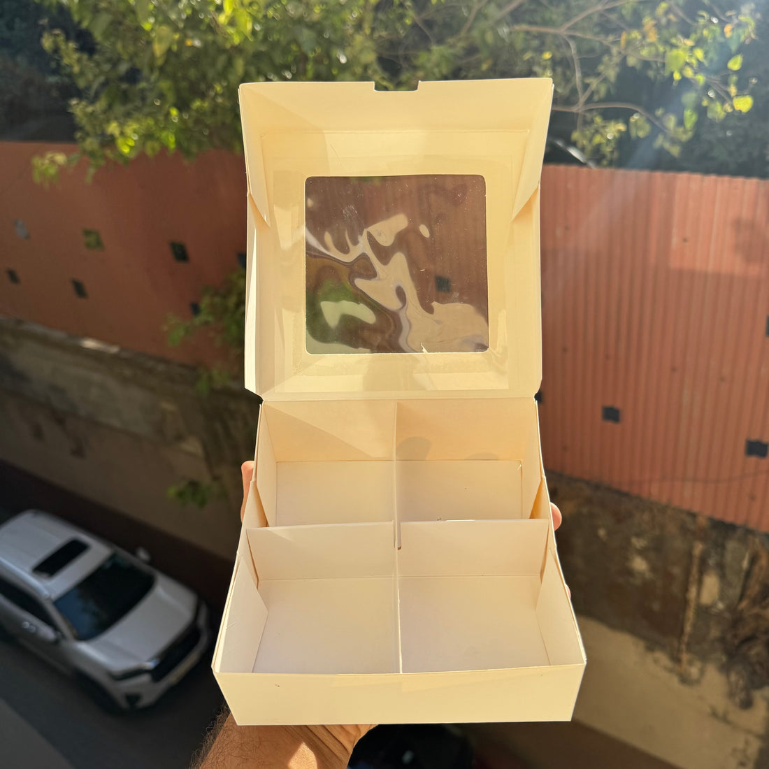 Pre Made 4 Brownie Partition Box (10pc) - Arife.Aesthetics