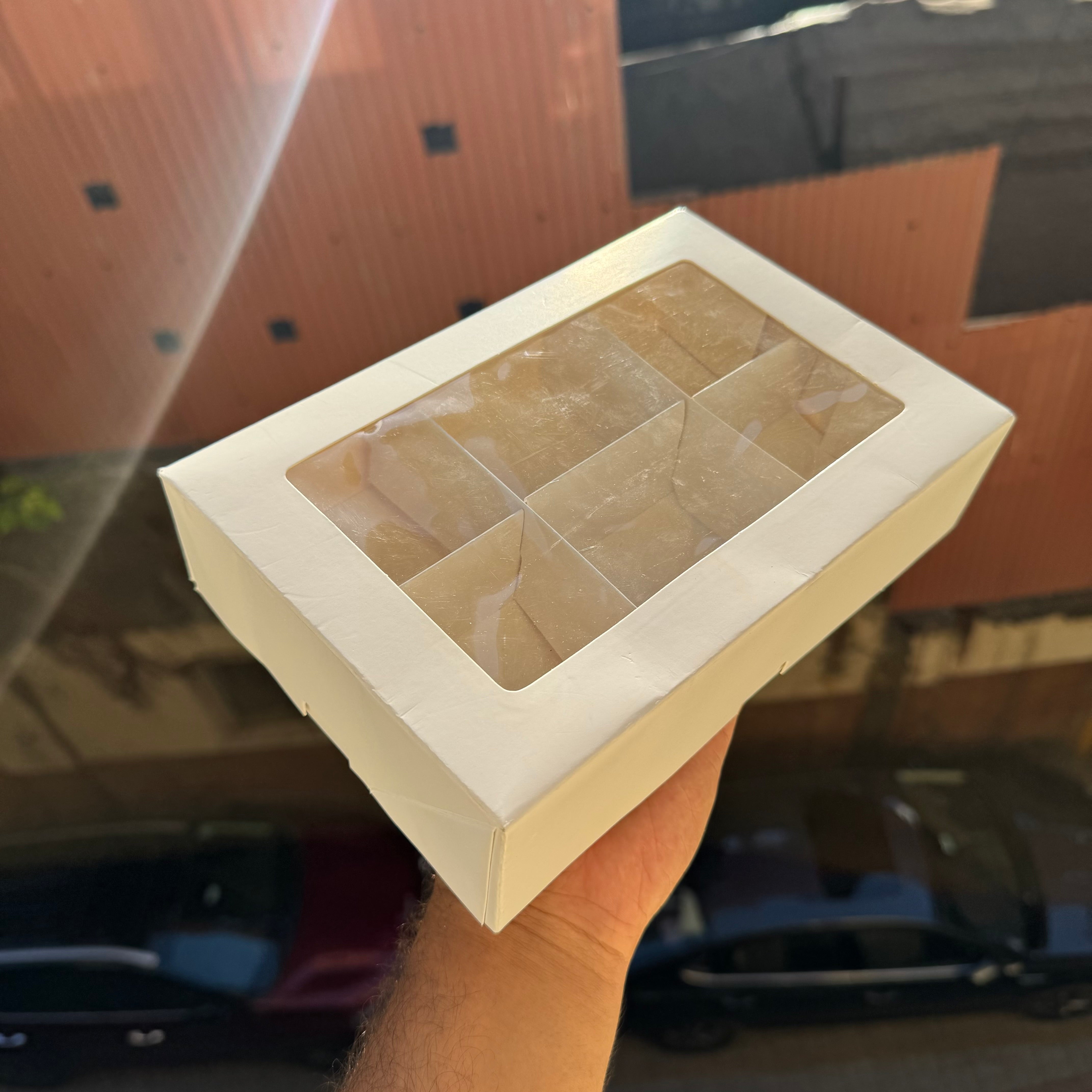 Pre Made 6 Brownie Partition Box (10pc) - Arife.Aesthetics