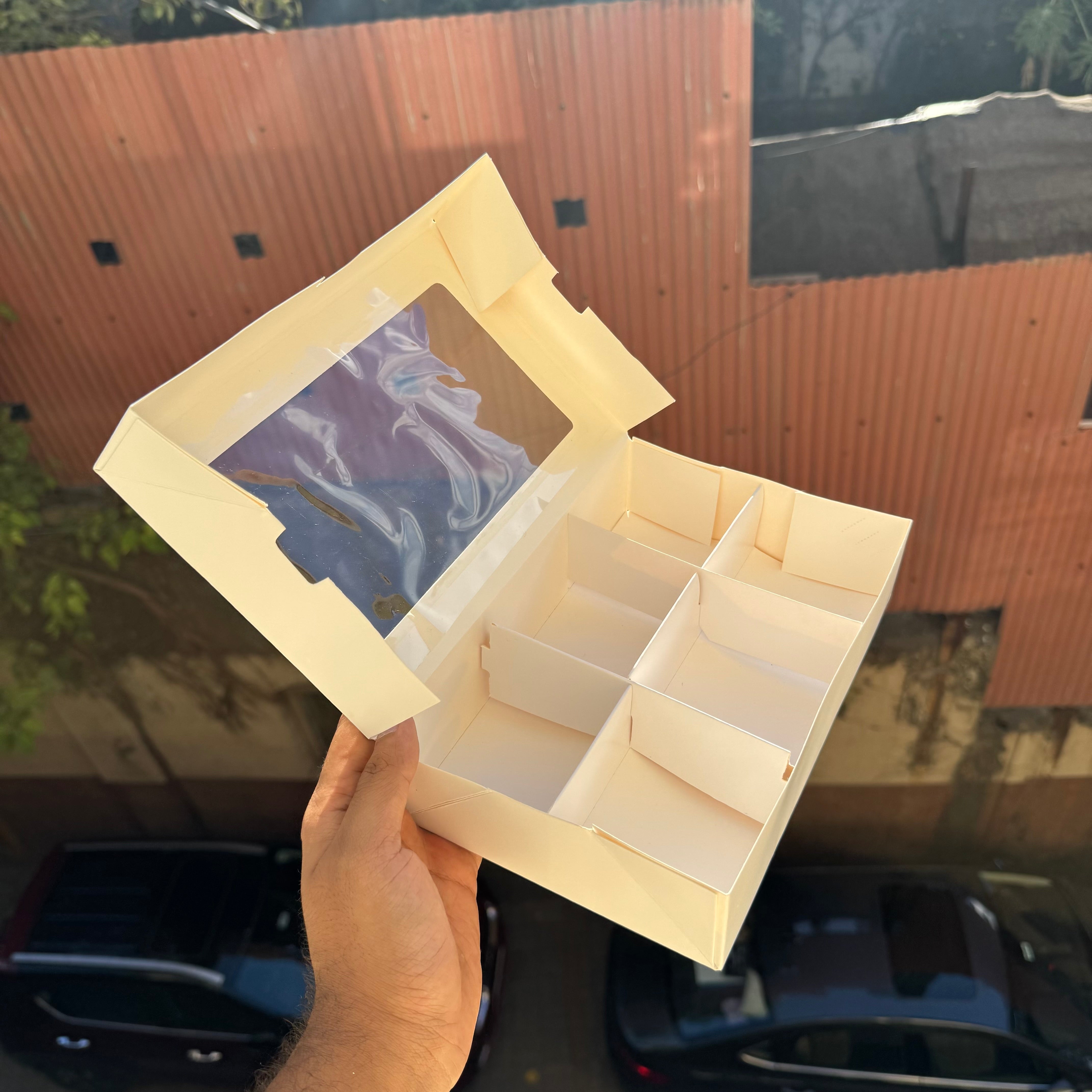 Pre Made 6 Brownie Partition Box (10pc) - Arife.Aesthetics