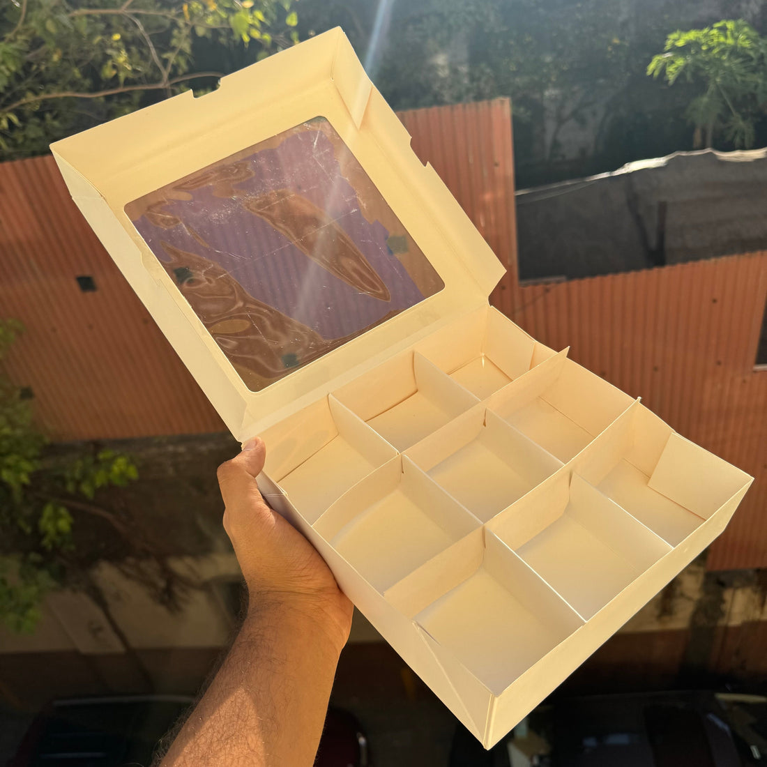 Pre Made 9 Brownie Partition Box (10pc) - Arife.Aesthetics