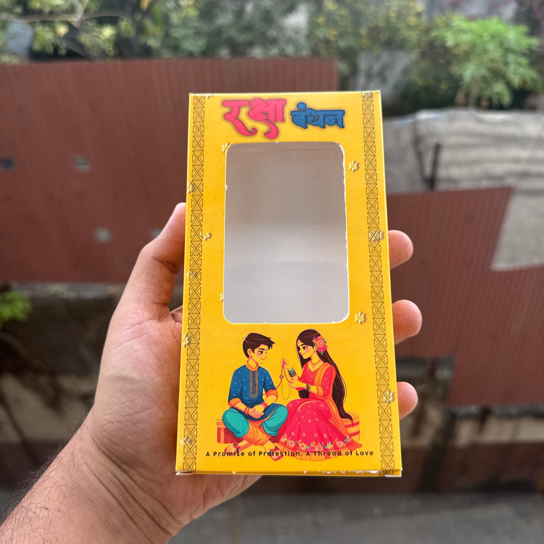 Rakhi Bar Box | Kunafa Bar | Mini Hamper - Arife.Aesthetics