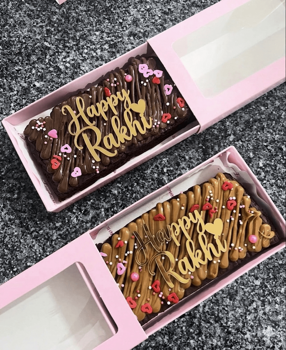 Rakhi Brownie Bar Slab Box (10pc) - Arife.Aesthetics