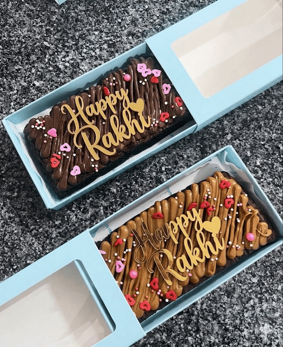 Rakhi Brownie Bar Slab Box (10pc) - Arife.Aesthetics