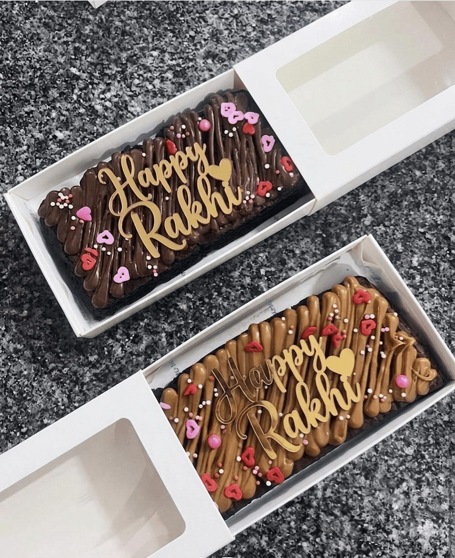 Rakhi Brownie Bar Slab Box (10pc) - Arife.Aesthetics