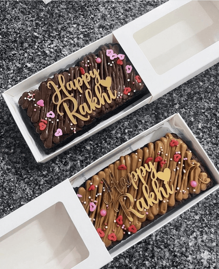 Rakhi Brownie Bar Slab Box (10pc) - Arife.Aesthetics