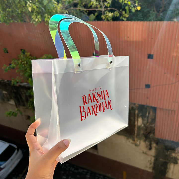 Rakhi Frosted Hamper Bag PVC (10pc) - Arife.Aesthetics