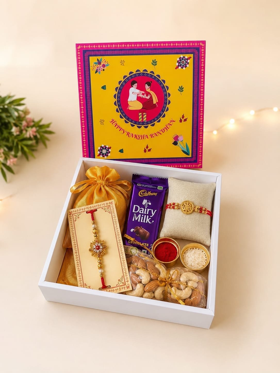 Rakhi Hamper Box (1 box 4 use) (10pc) - Arife.Aesthetics