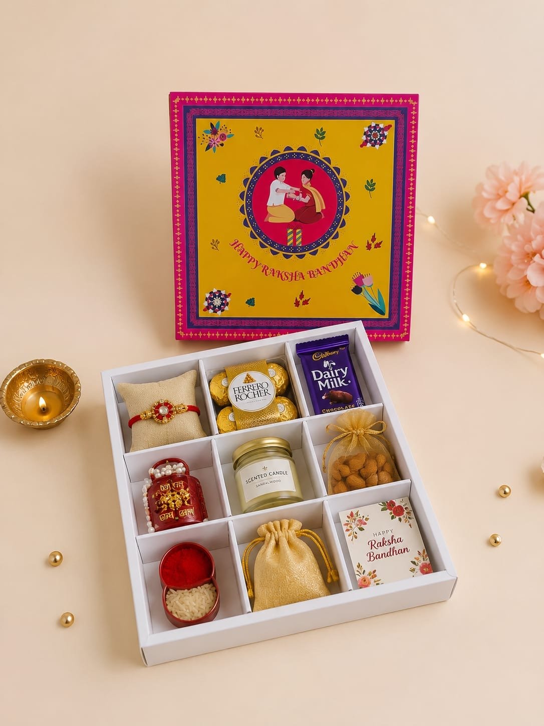 Rakhi Hamper Box (1 box 4 use) (10pc) - Arife.Aesthetics