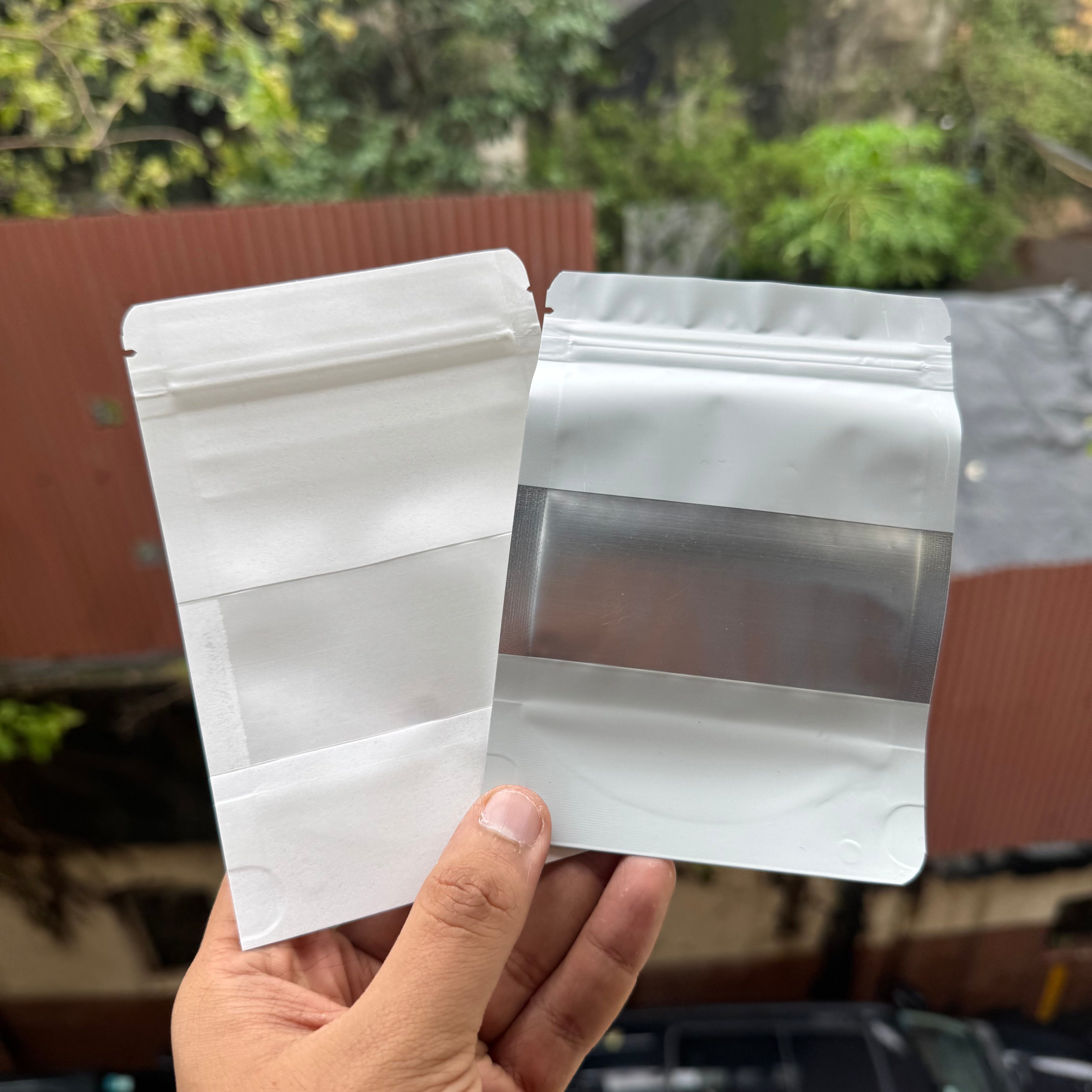 Silver Sealable Pouch 4 by 4.5 inch (10pc) - Arife.Aesthetics
