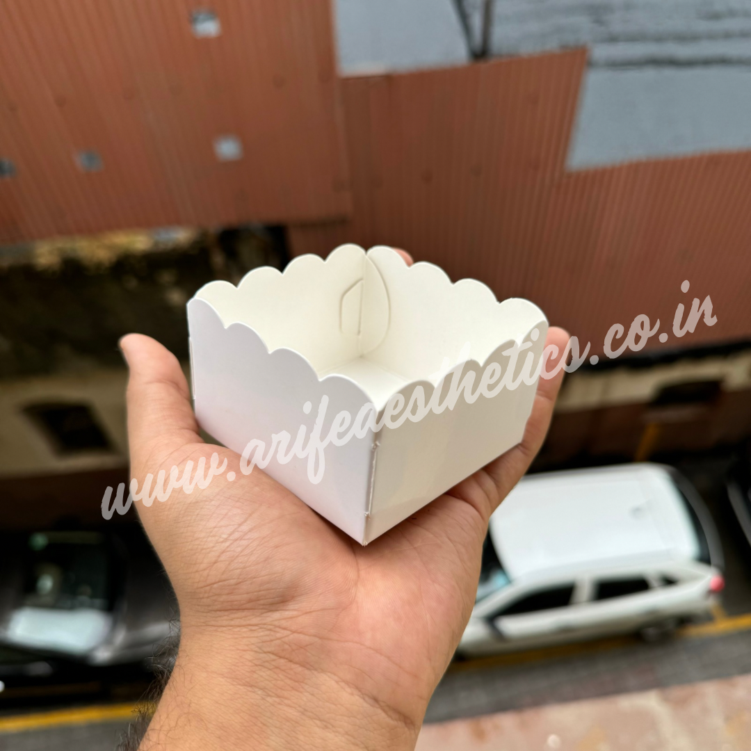 Single Brownie / Donut Box White 10 pc