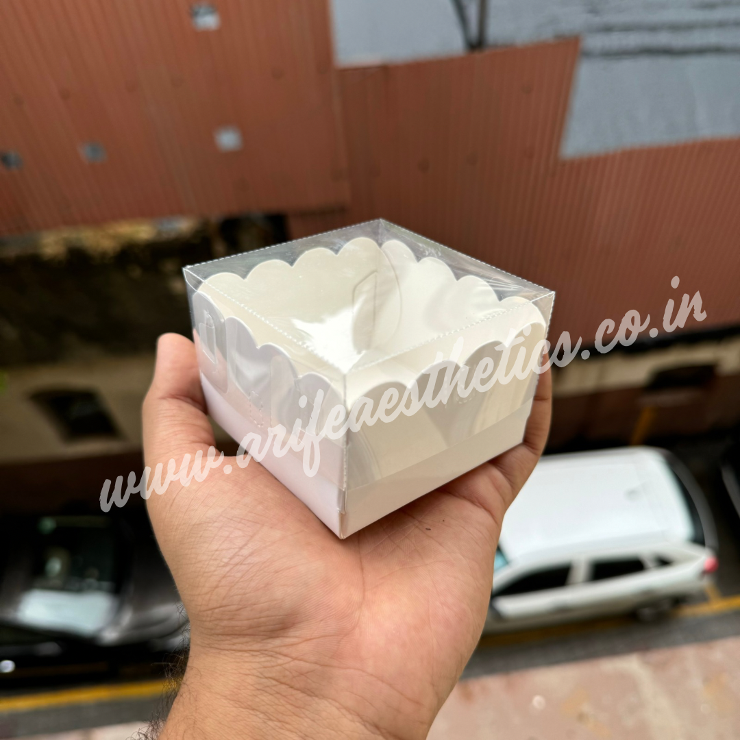 Single Brownie / Donut Box White 10 pc