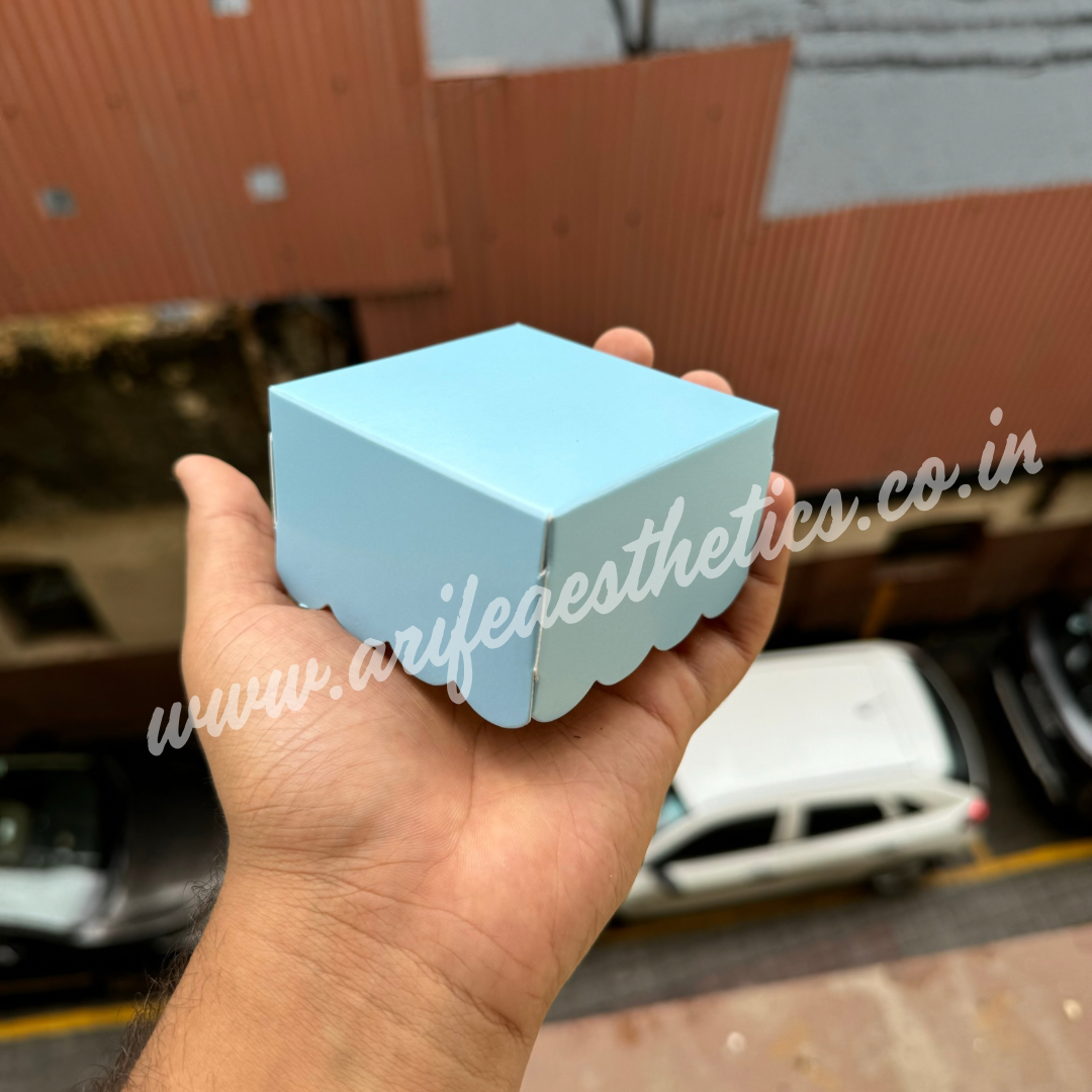 Single Brownie / Donut Box Sky Blue 10pc