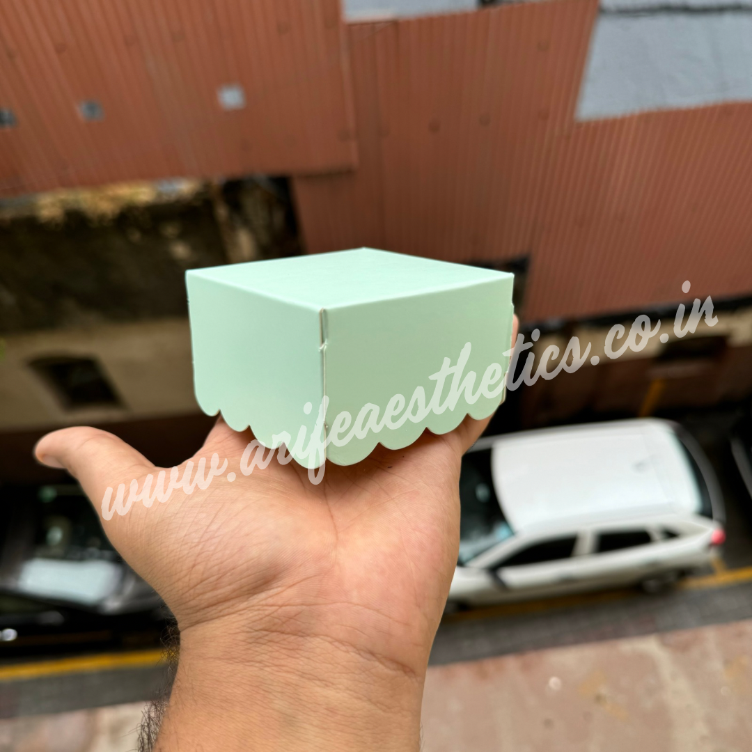 Single Brownie / Donut Box Mint Green 10pc