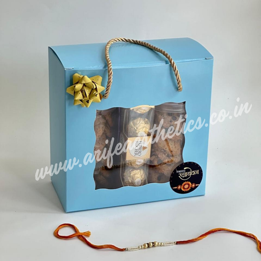 Hamper Bag / Box With Handle 10inch Blue (10pcs)