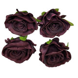 Medium Rose Artificial Flower - 4 Pc Pack