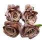 Medium Rose Artificial Flower - 4 Pc Pack